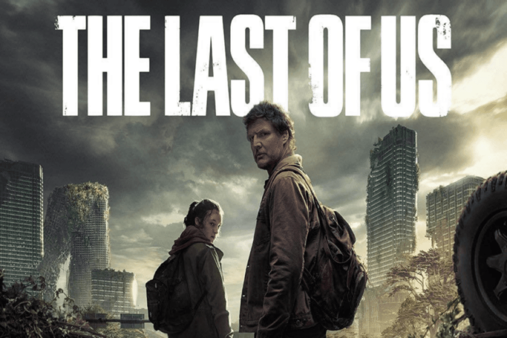 imagem de capa da série "The Last oF Us" com os dois personagens principais